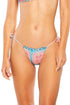 Luli Fama South Beach Vacay Ruffled String Brazilian Tie Side